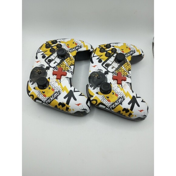 Set 2 POWERA ENHANCED WIRELESS CONTROLLERs NINTENDO SWITCH PIKACHU Tested WORKS - Picture 4 of 7